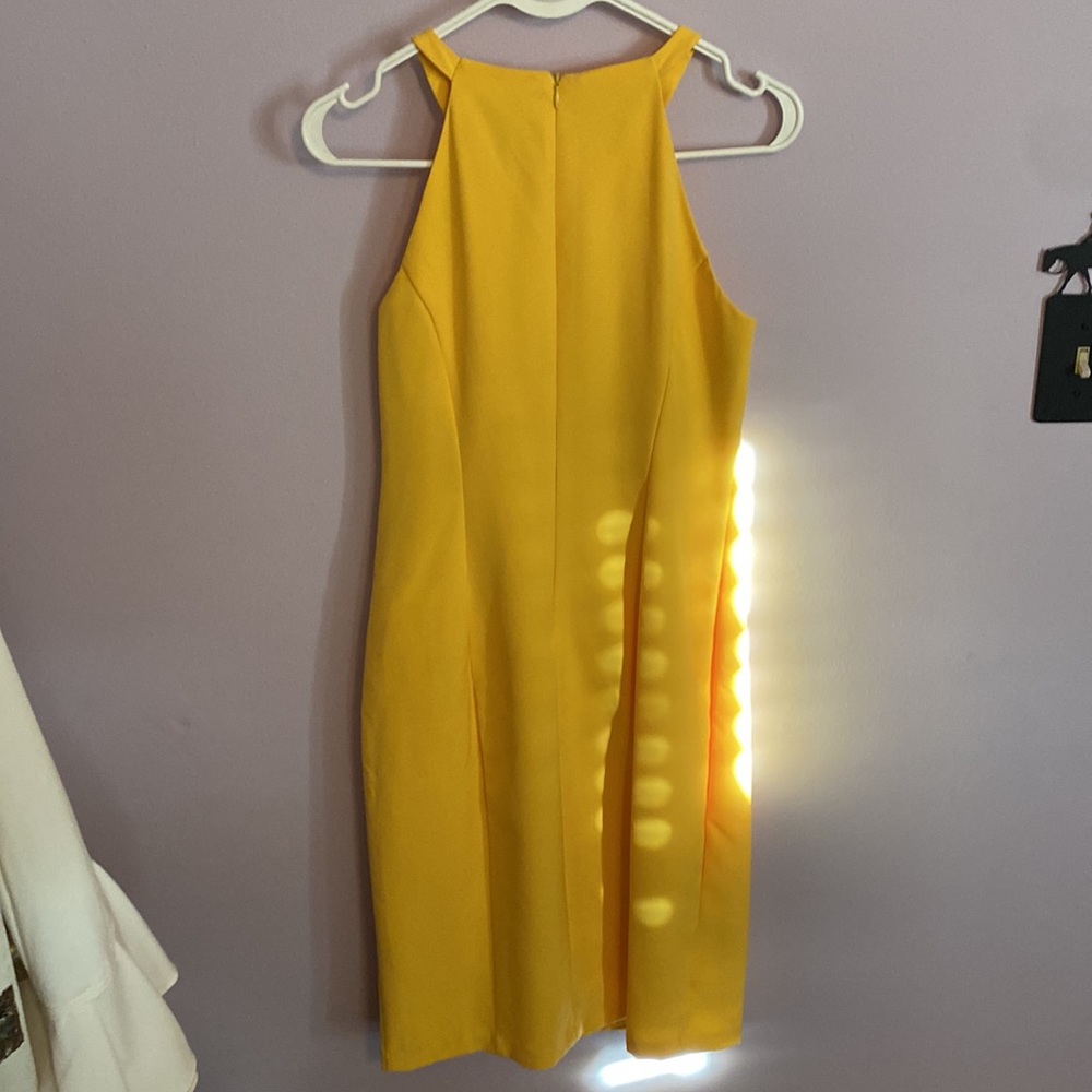 Yellow Dress with Ruffle Detail - Picture 4 of 6